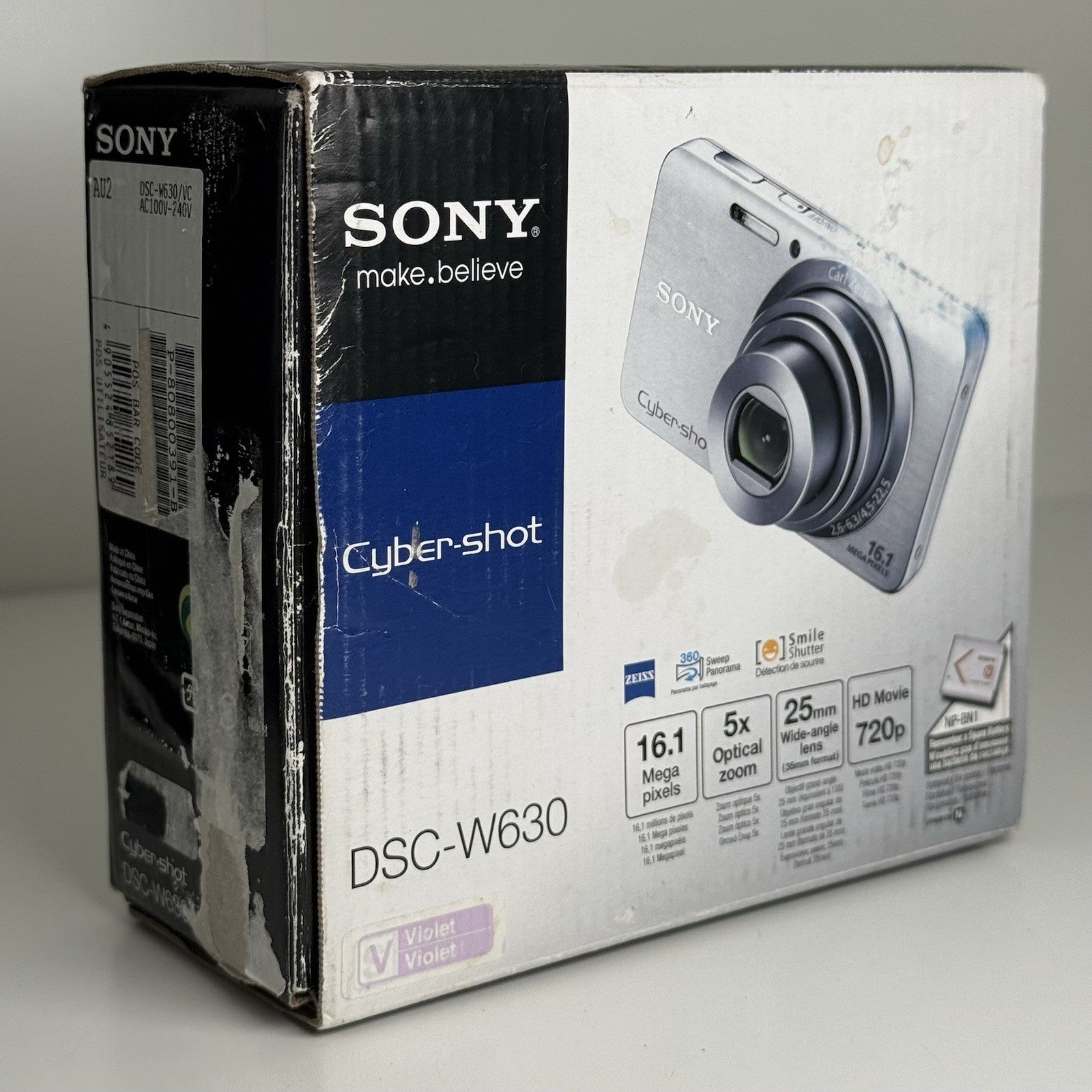 Sony Cybershot DSC-W630 Purple Compact Digital Camera