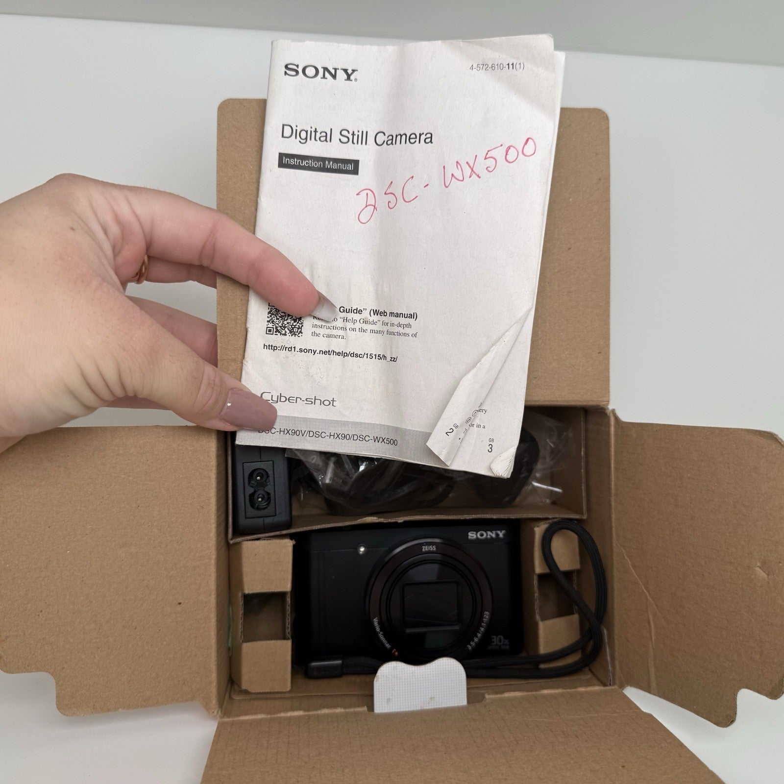 Sony Cybershot DSC-WX500 Black Compact Digital Camera