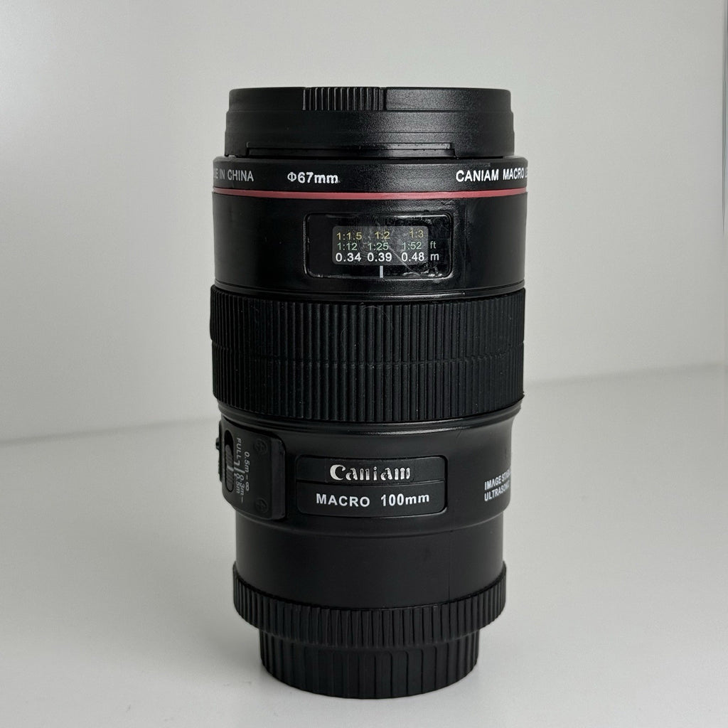 Canon Macro 100mm Camera Lens Cup Stainless Steel Coffee Mug For Drinks