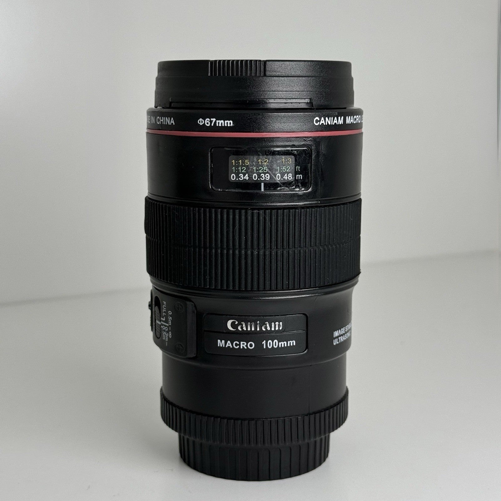 Canon Macro 100mm Camera Lens Cup Stainless Steel Coffee Mug For Drinks