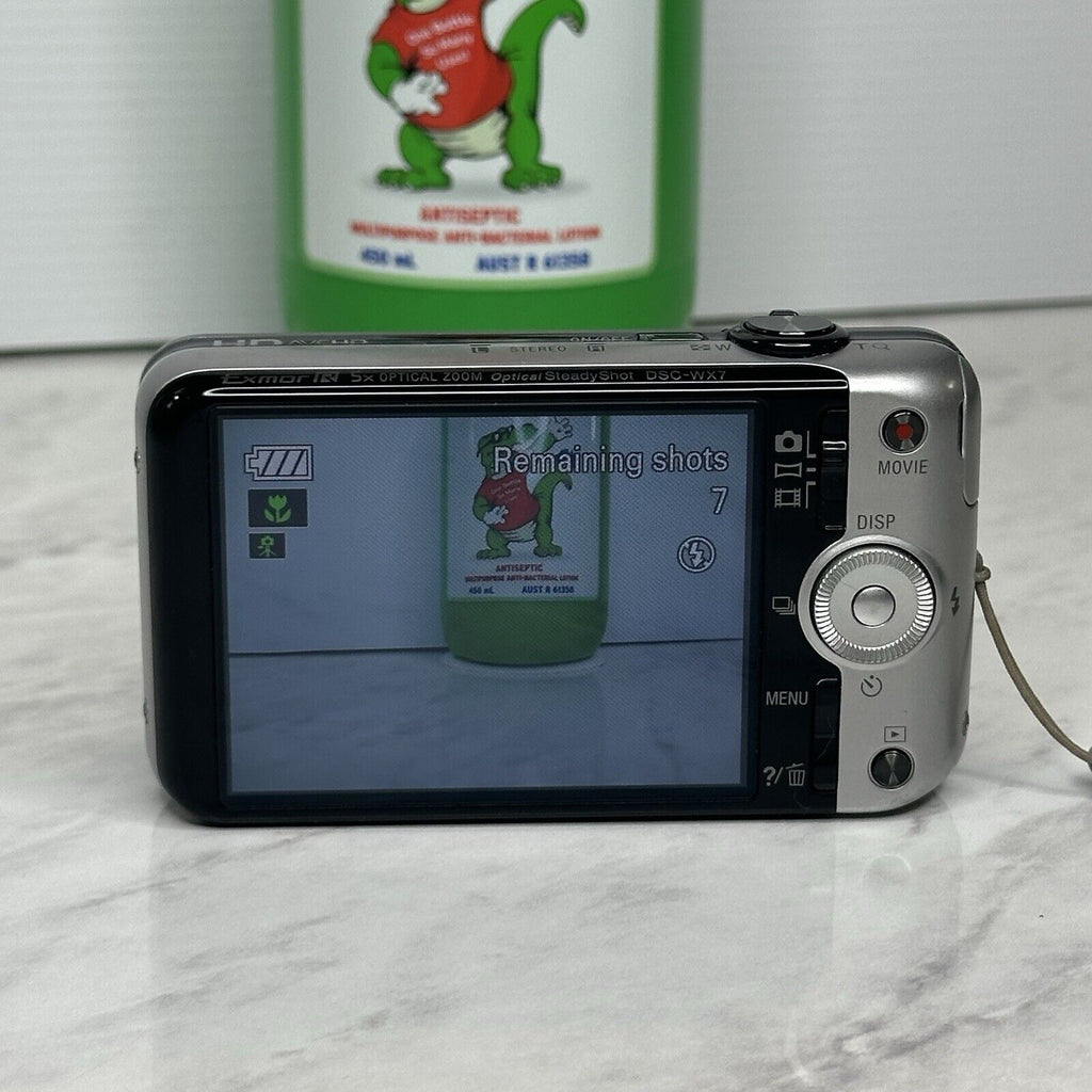 Sony CyberShot DSC-WX7 Grey Digital Camera