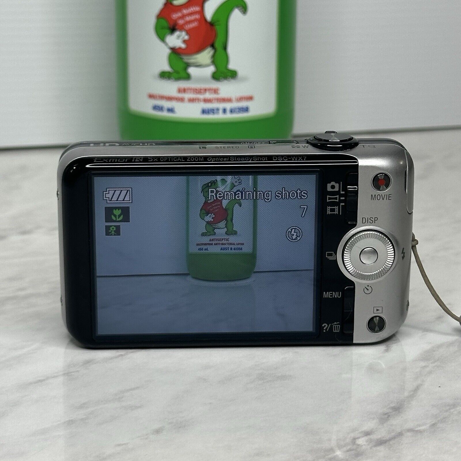 Sony CyberShot DSC-WX7 Grey Digital Camera