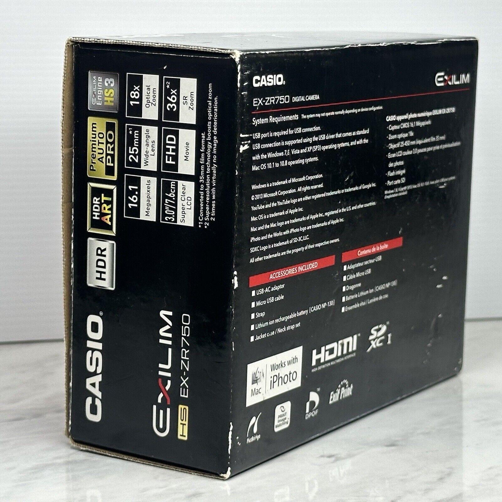 Casio Exilim HS EX-ZR750 Digital Camera