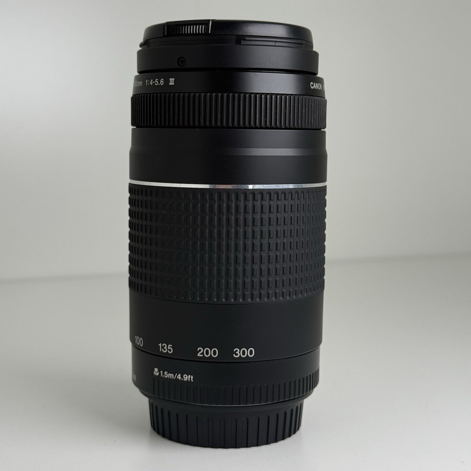Canon EF 75-300mm Zoom Lens f4-5.6 III Black + Both Caps