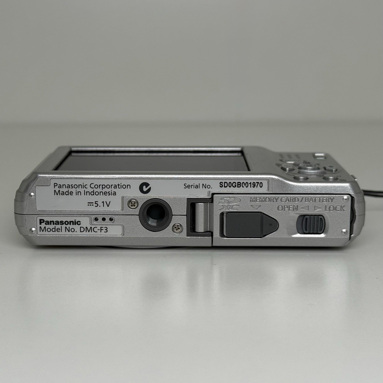 Panasonic LUMIX DMC-F3 Silver Compact Digital Camera
