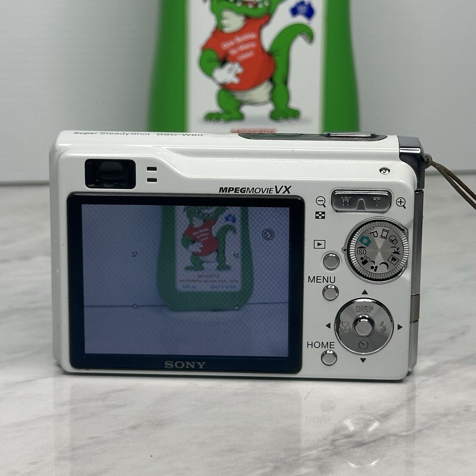 Sony CyberShot Super Steady Shot DSC-W80 White Digital Camera