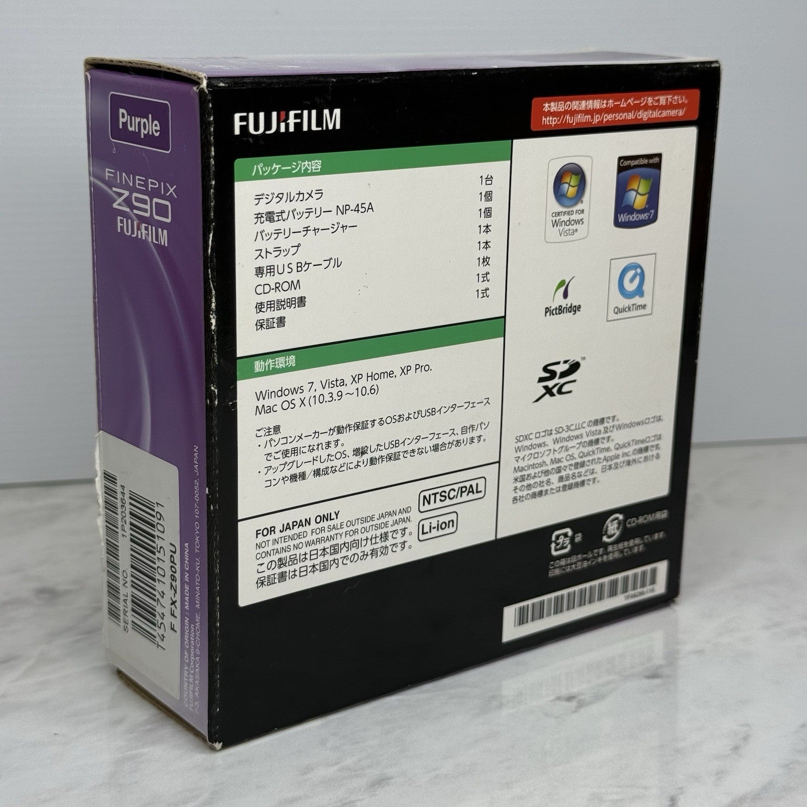 Fujifilm FinePix Z90 Purple Digital Camera