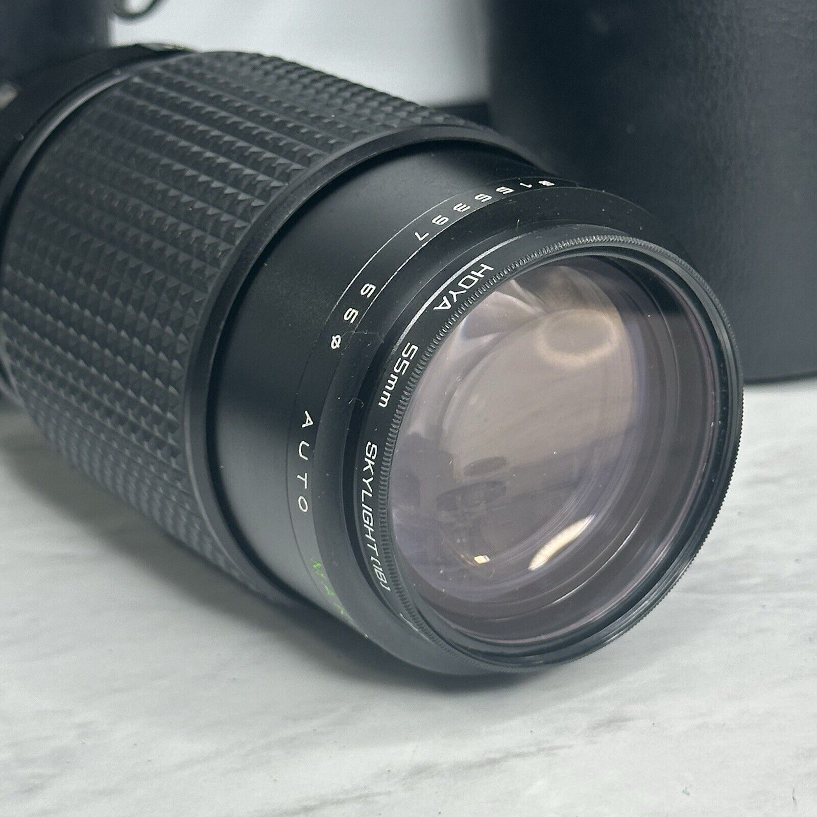 Pentax K1000 Black Silver 35mm Film Camera + 3 Lenses