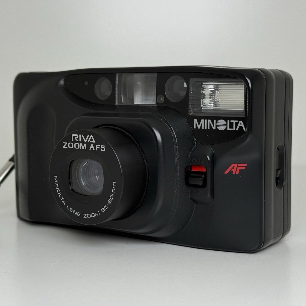 Minolta Riva Zoom AF5 Compact Vintage Black 35mm Film Camera