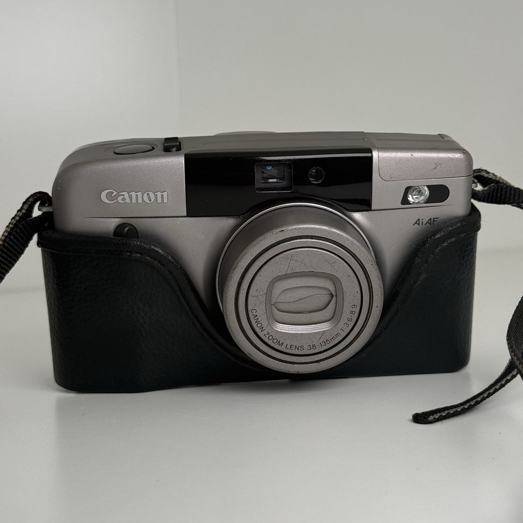 Canon Autoboy SII Panorama 35mm Film Camera w/ Case & Strap S2