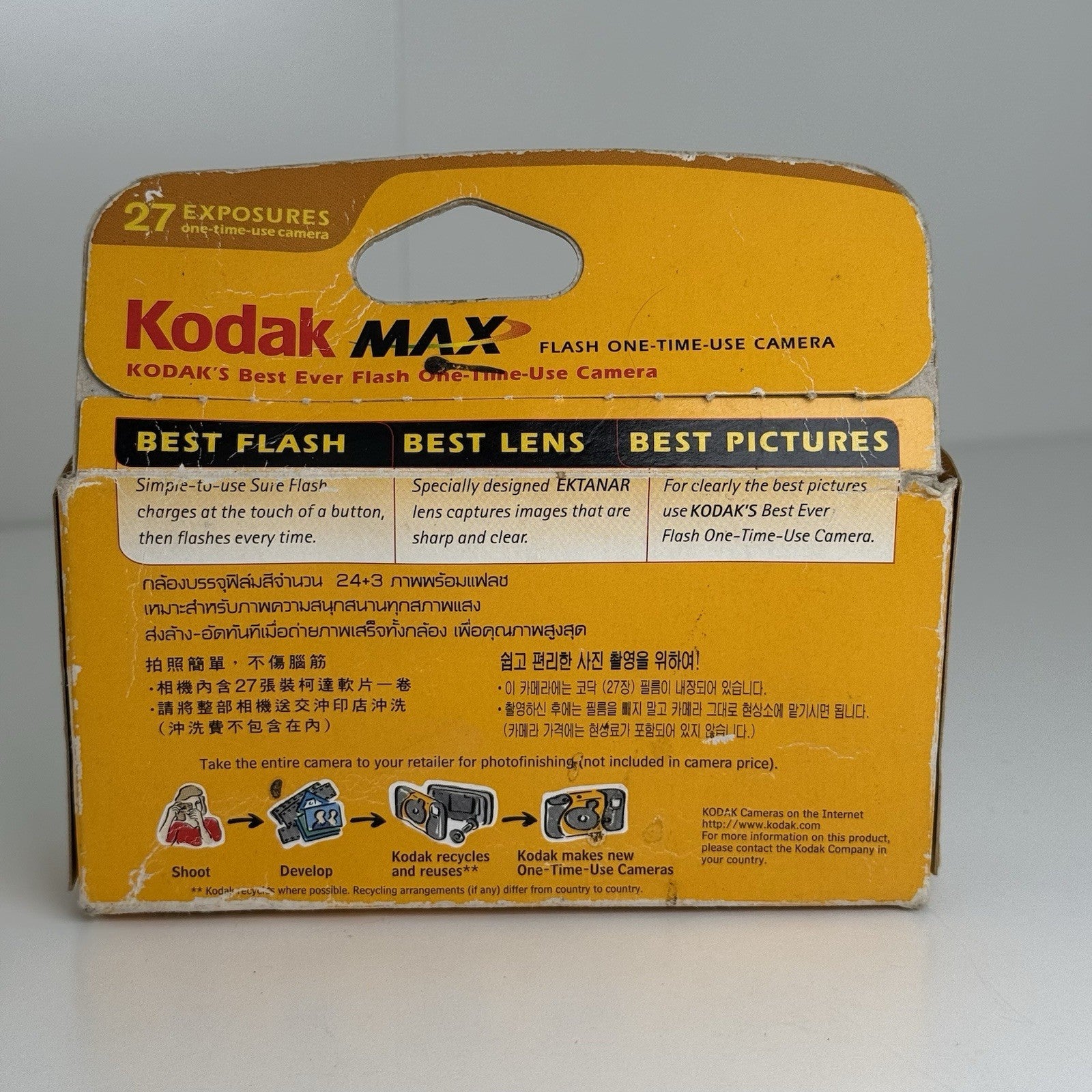 Kodak Max HQ Single Use Disposable Camera 27 Shots Exp 06/2004