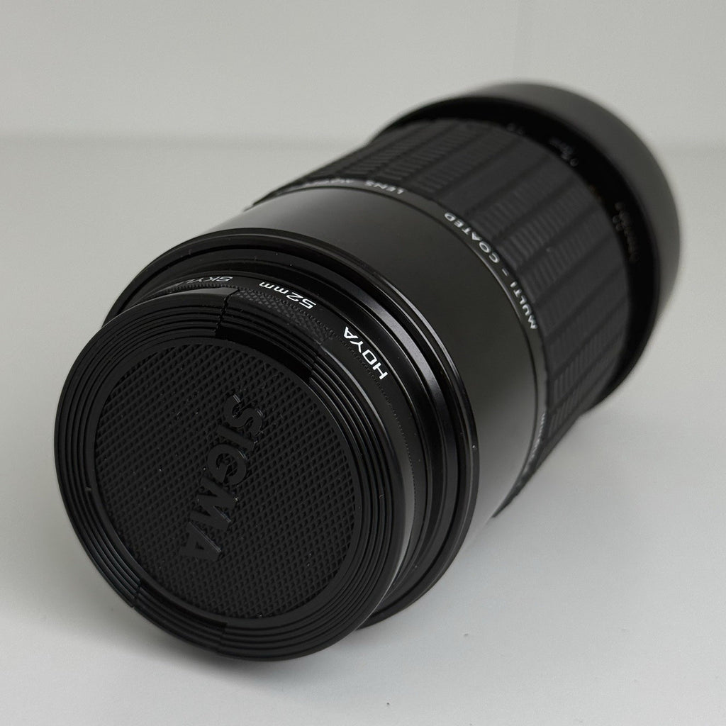 Sigma Zoom-K III 75–300mm f/3.5–4.5 Macro Multi-Coated Lens Black MARKS ON LENS!