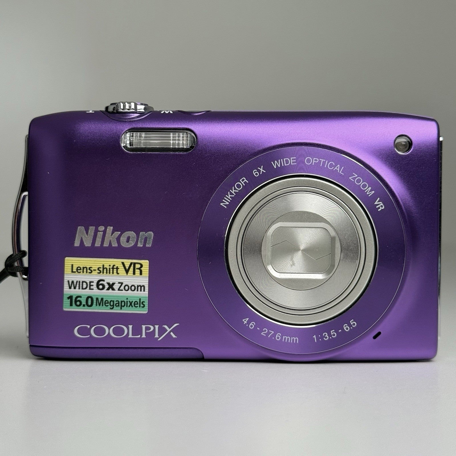 Nikon Coolpix S3300 Purple Compact Digital Camera + Battery