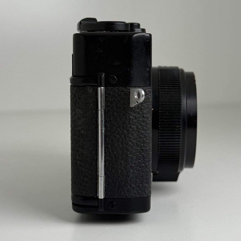 Minolta Hi-Matic S Black Compact 35mm Film Camera + Case