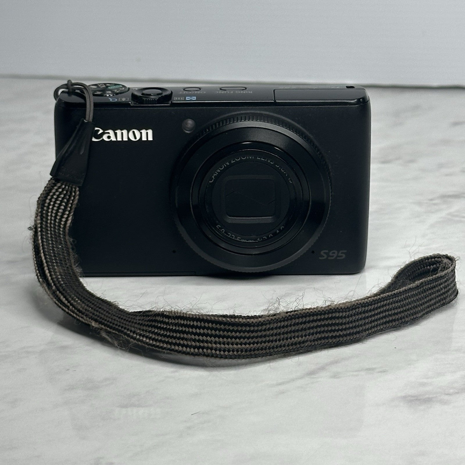 Canon PowerShot S95 Black Compact Digital Camera with Box +More TESTED & WORKING