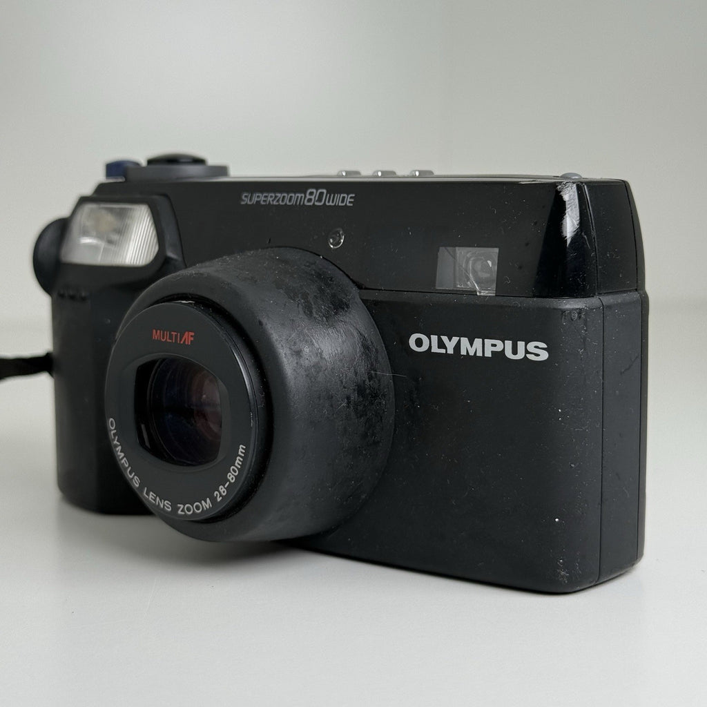 Olympus Superzoom 80 Wide 35mm Film Camera FOR PARTS ONLY!