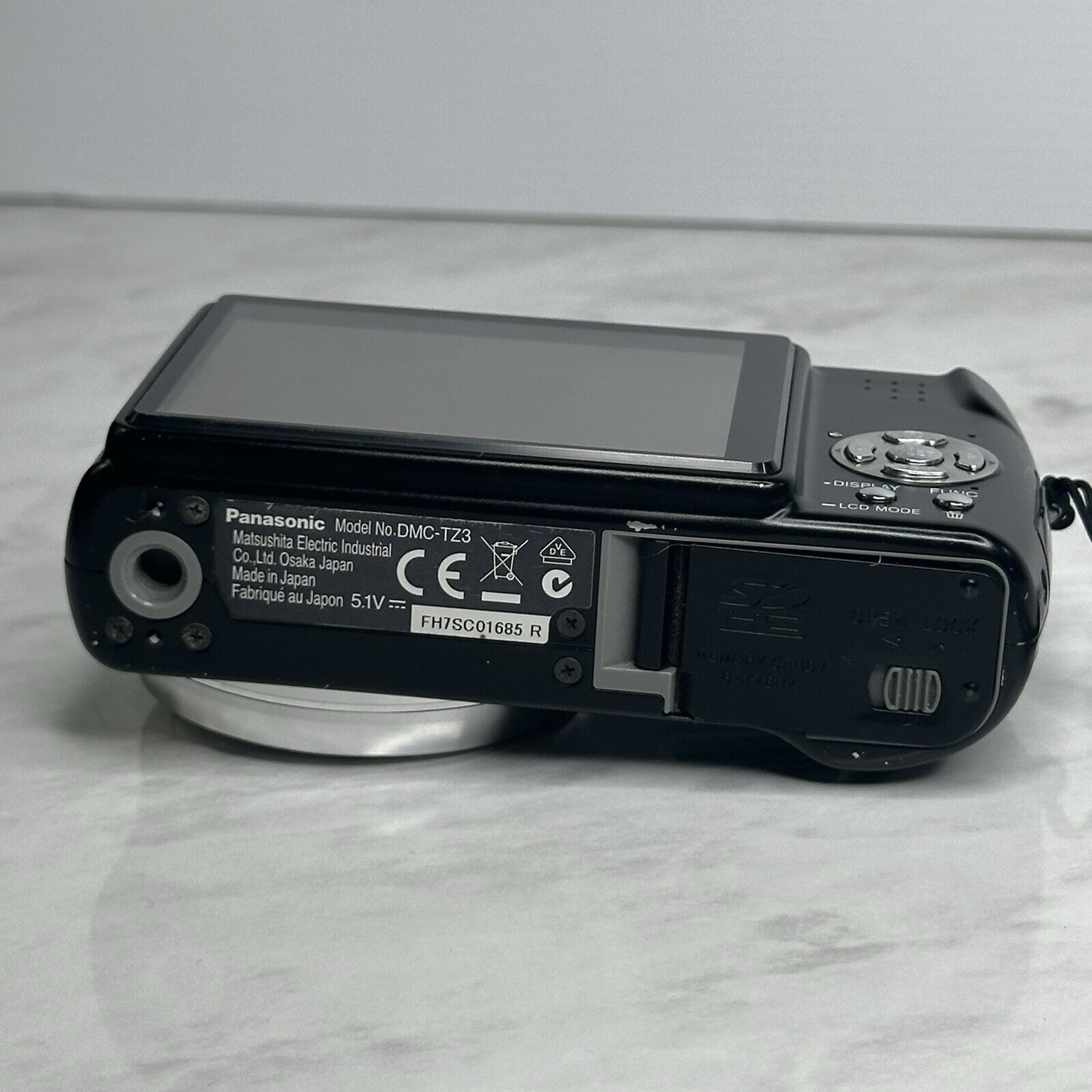 Panasonic Lumix DMC-TZ3 Black Silver Digital Camera