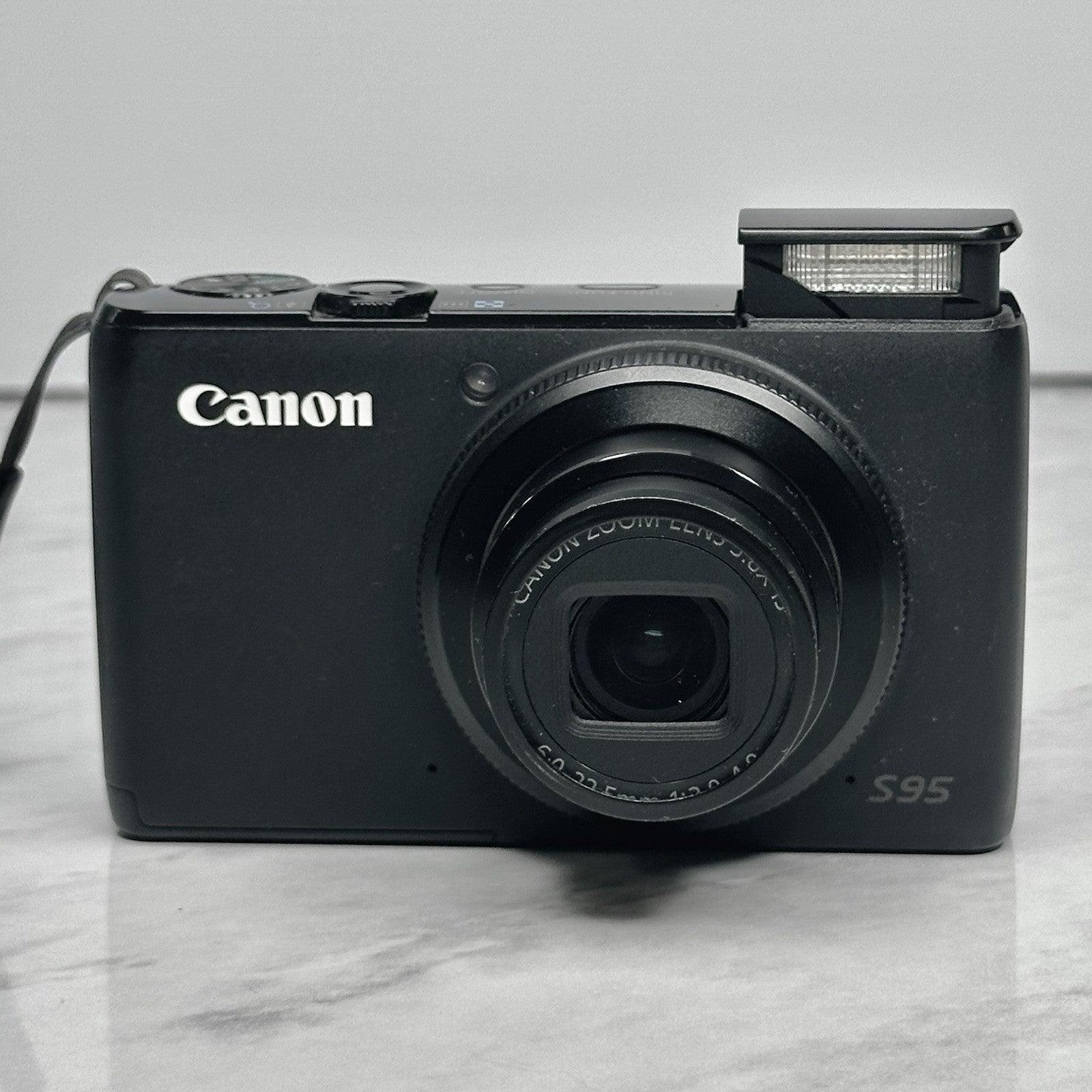 Canon PowerShot S95 Black Compact Digital Camera with Box +More TESTED & WORKING
