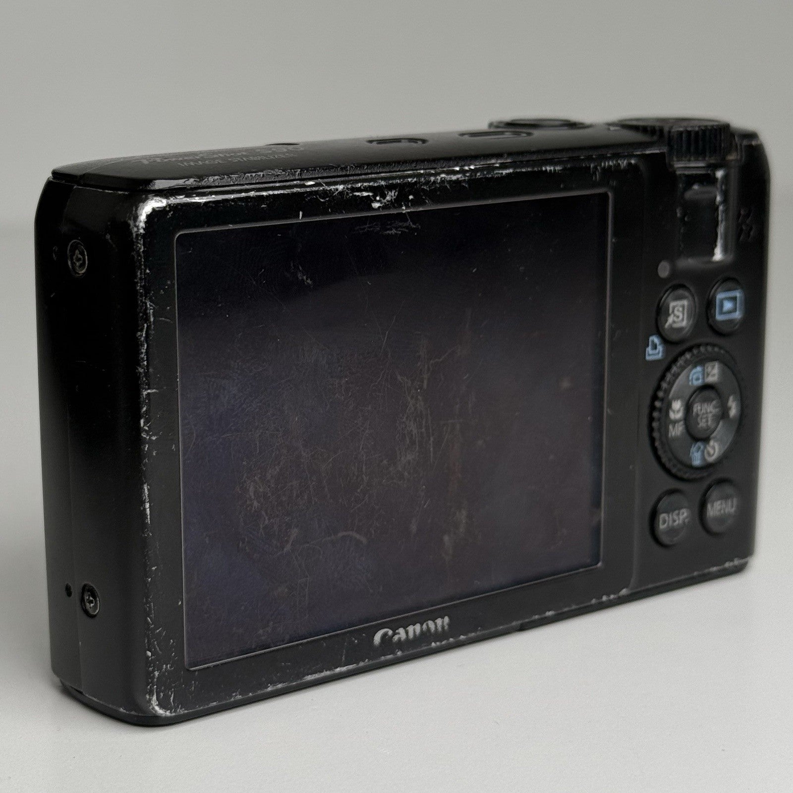 Canon PowerShot S90 Black Compact Digital Camera + Charger