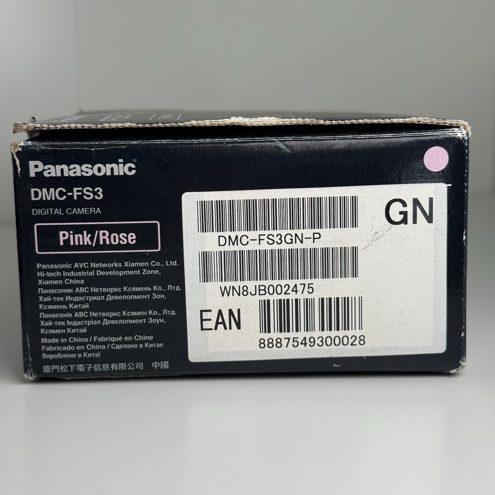 Panasonic Lumix DMC-FS3 Pink Compact Digital Camera