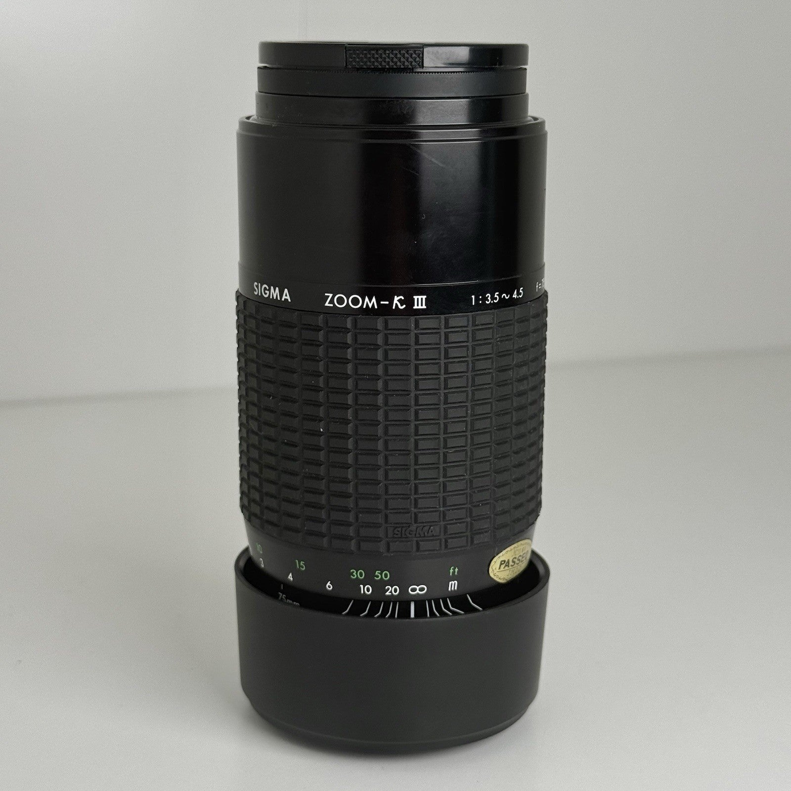Sigma Zoom-K III 75–300mm f/3.5–4.5 Macro Multi-Coated Lens Black MARKS ON LENS!