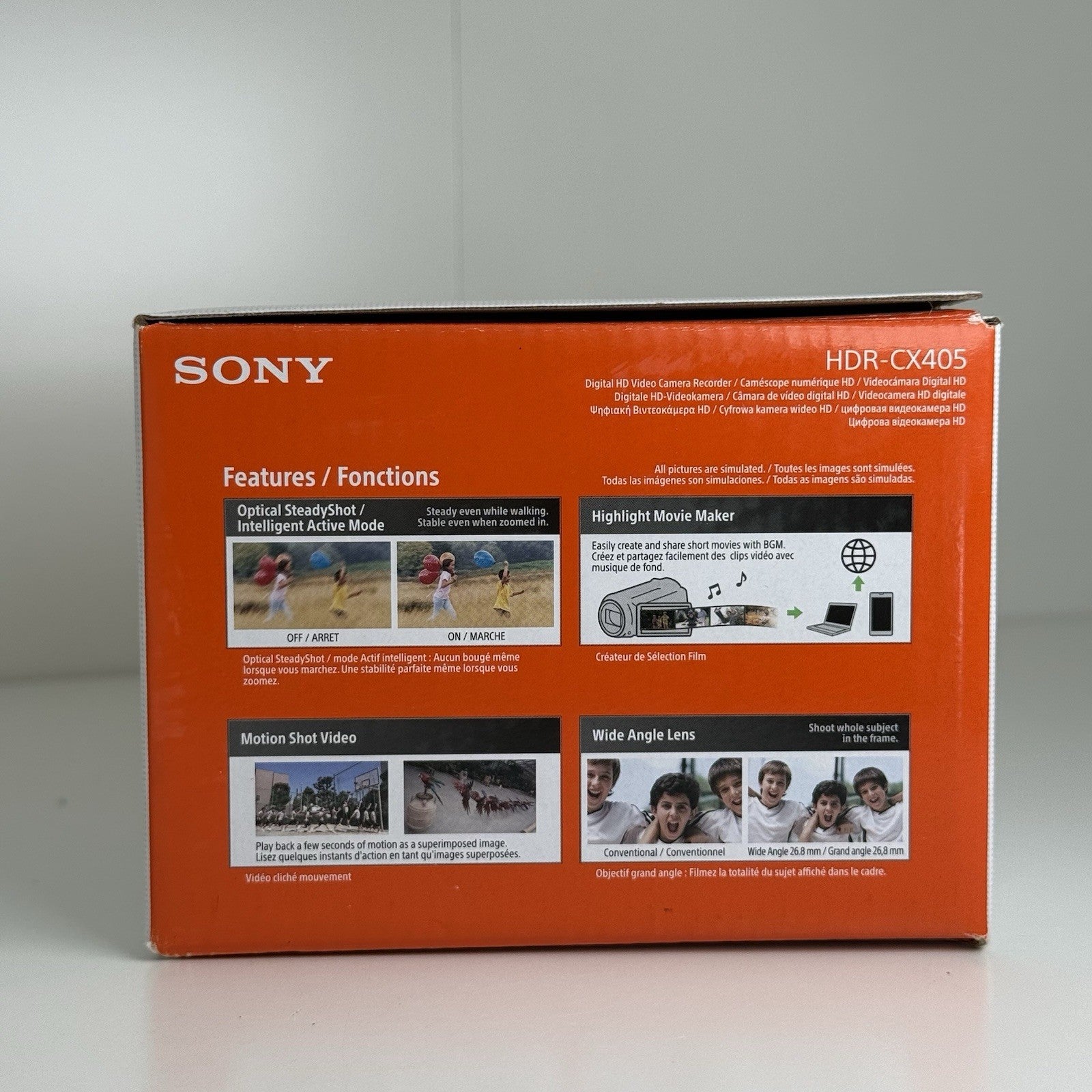 Sony HandyCam HDR-CX405 Black Compact Video Camera Camcorder
