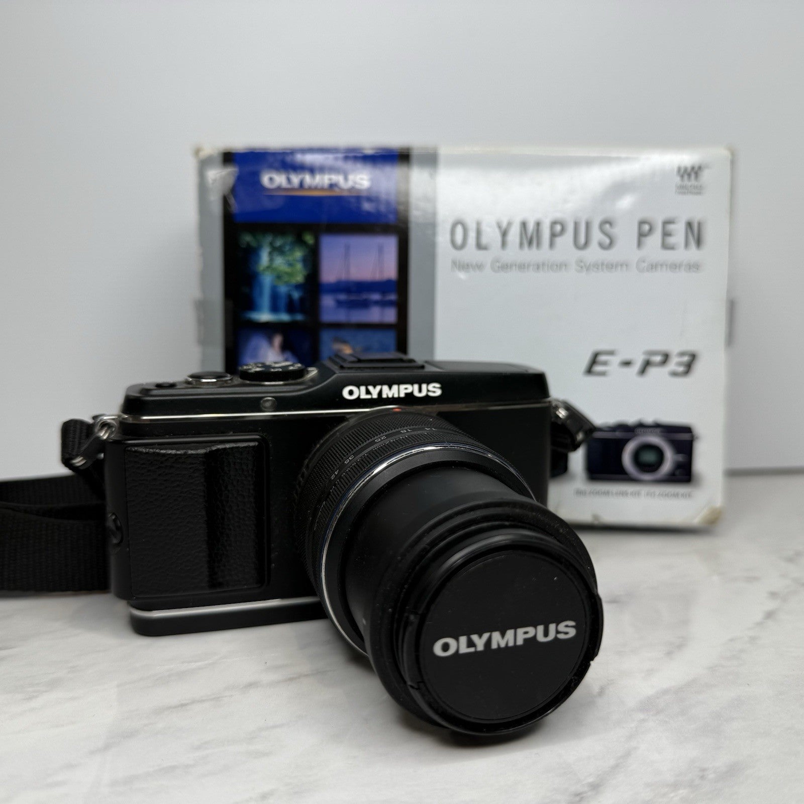 Olympus Pen E-P3 Black Mirrorless Camera + 14-42mm Camera Lens