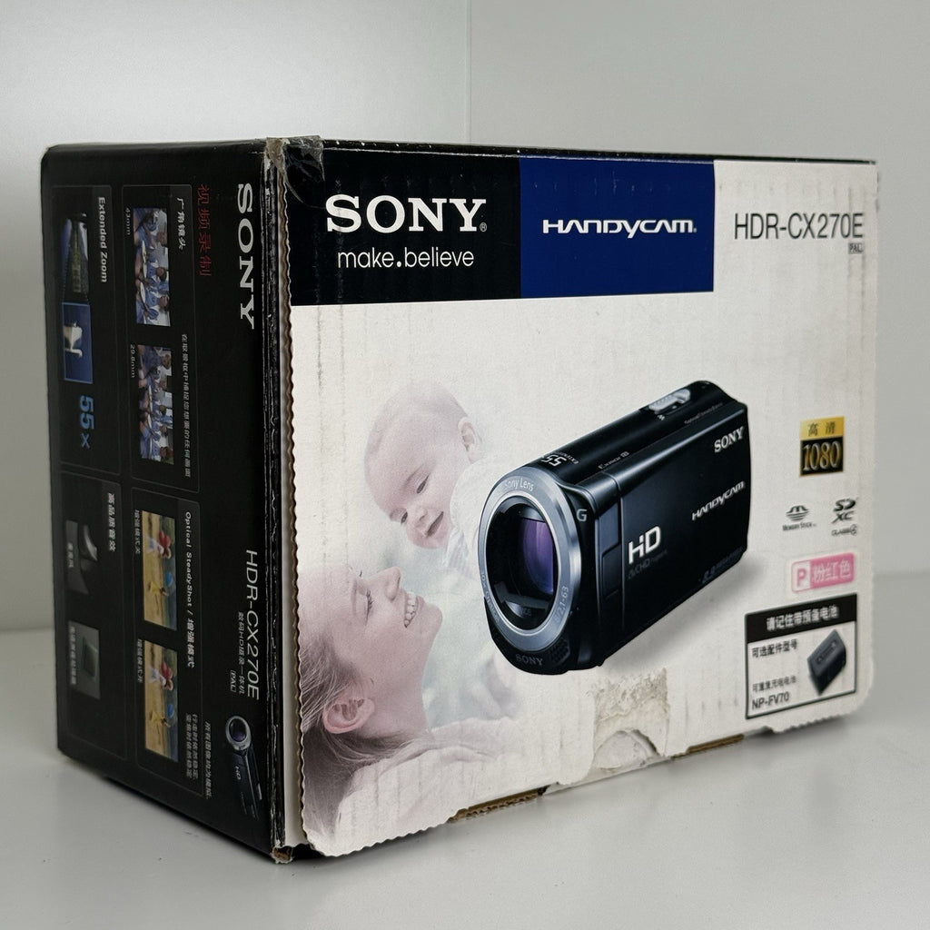 Sony Handycam HDR-CX270E Full HD Pink Camcorder + More