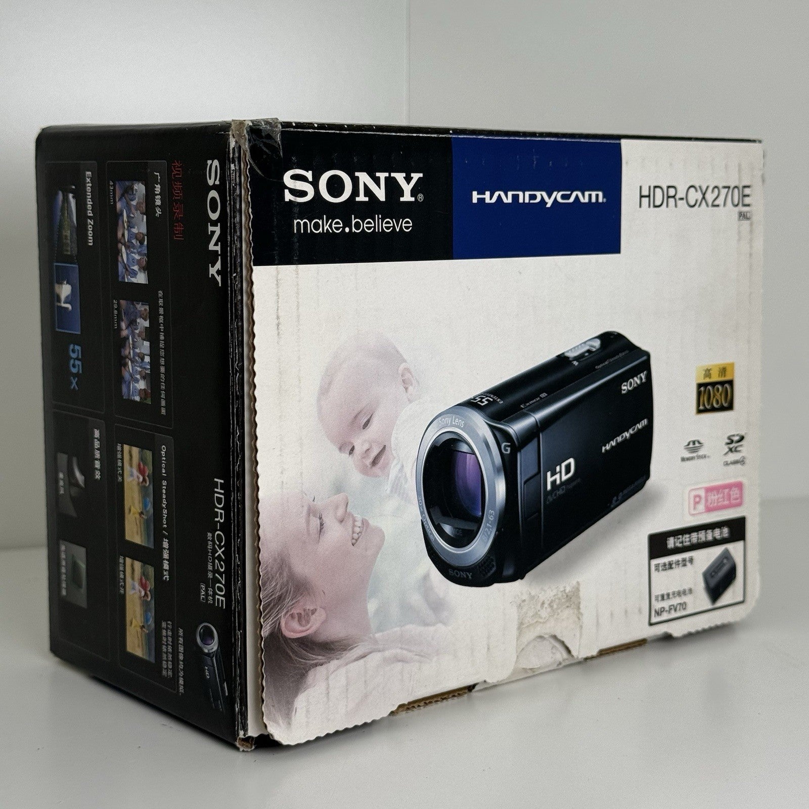 Sony Handycam HDR-CX270E Full HD Pink Camcorder + More