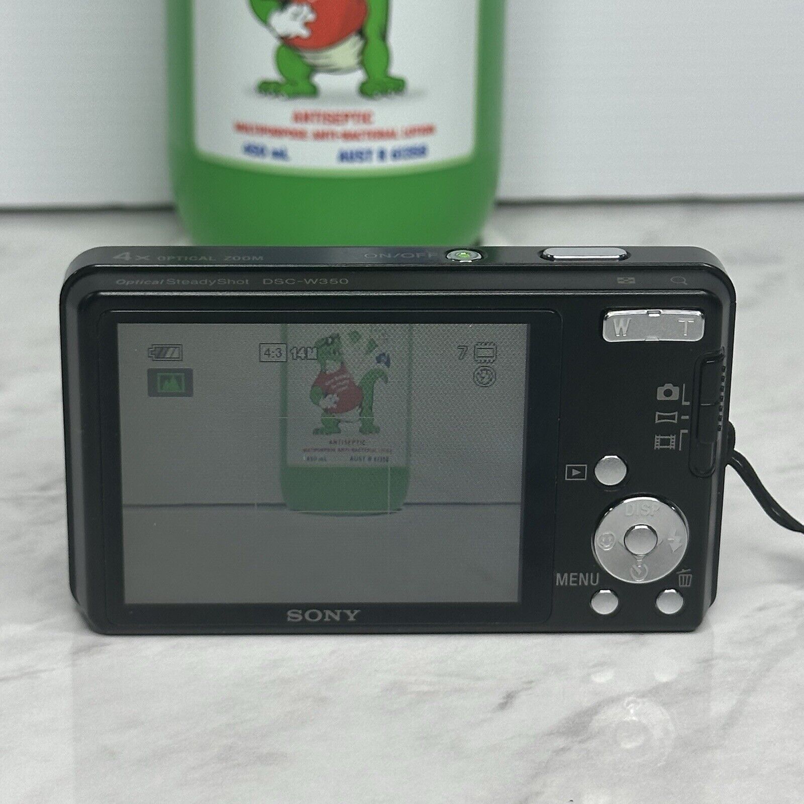 Sony CyberShot DSC-W350 Black Digital Camera