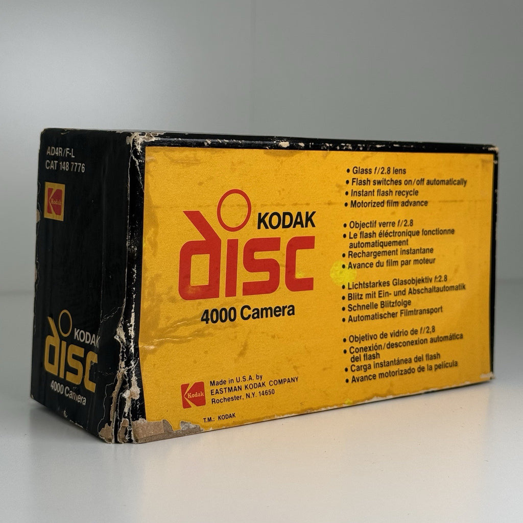 Kodak Disc 4000 Silver Compact Disc Camera with Disc Film & Box