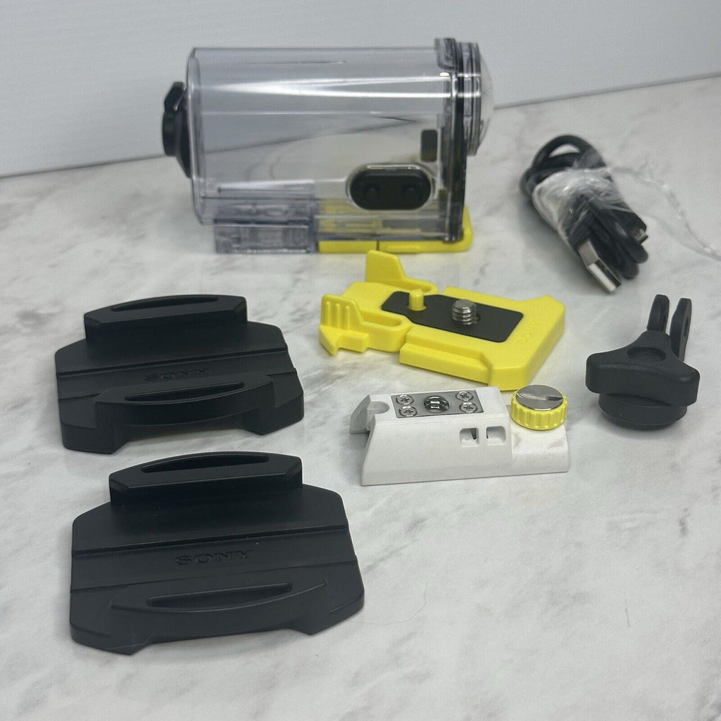 Sony HDR-AS100V Underwater Action Camera + Accessories