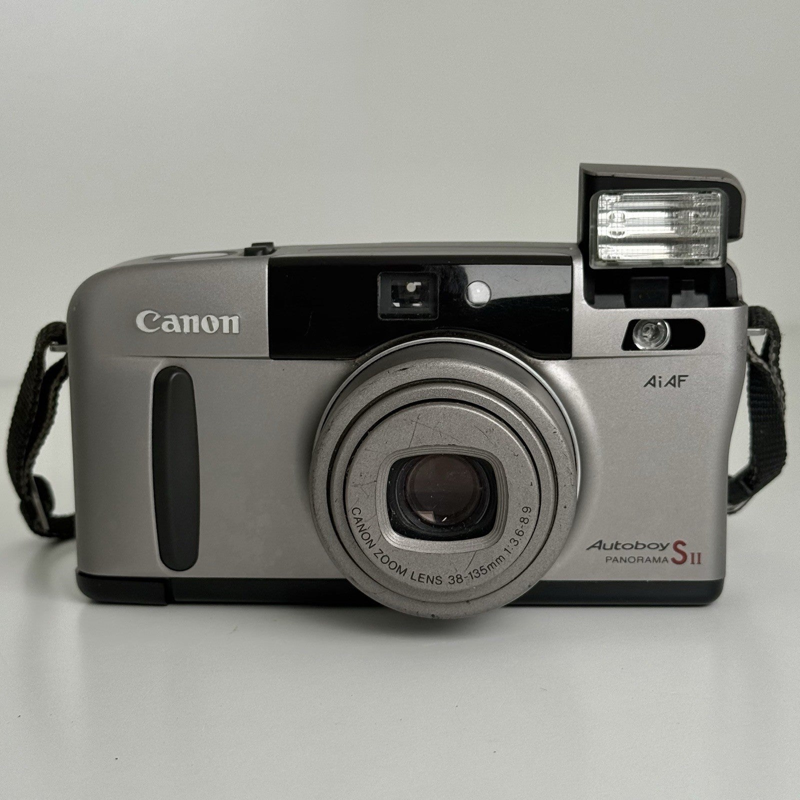 Canon Autoboy SII Panorama 35mm Film Camera w/ Case & Strap S2