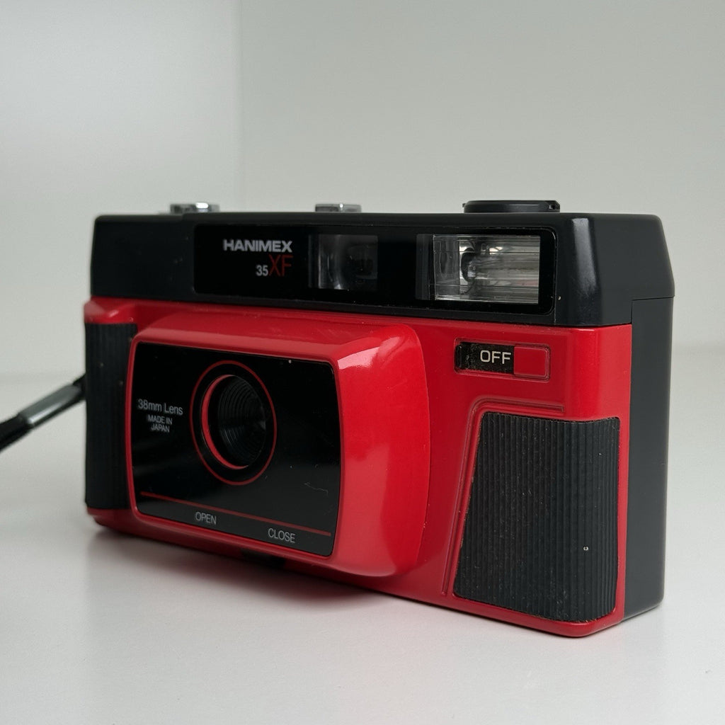 Hanimex 35 FX Red Compact 35mm Film Camera Point & Shoot