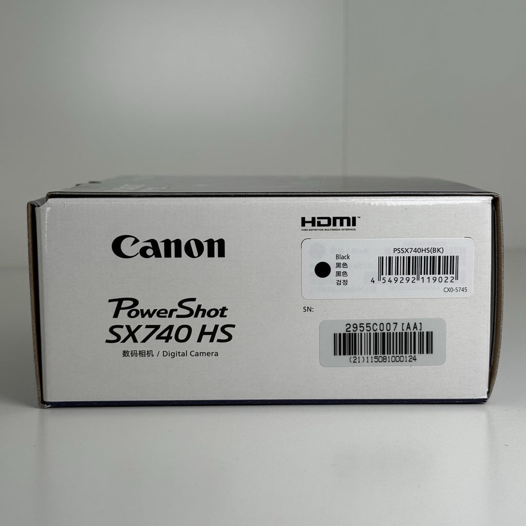 Canon PowerShot SX740 HS Point & Shoot Compact Camera Black BRAND NEW IN BOX!