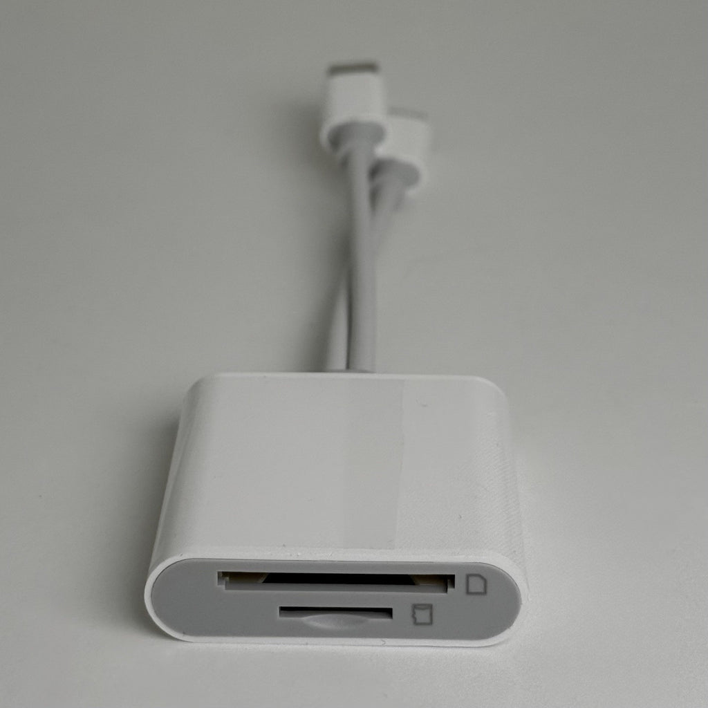SD Card Reader with USB-C and Lightning 2in1 Cable Memory Card Reader