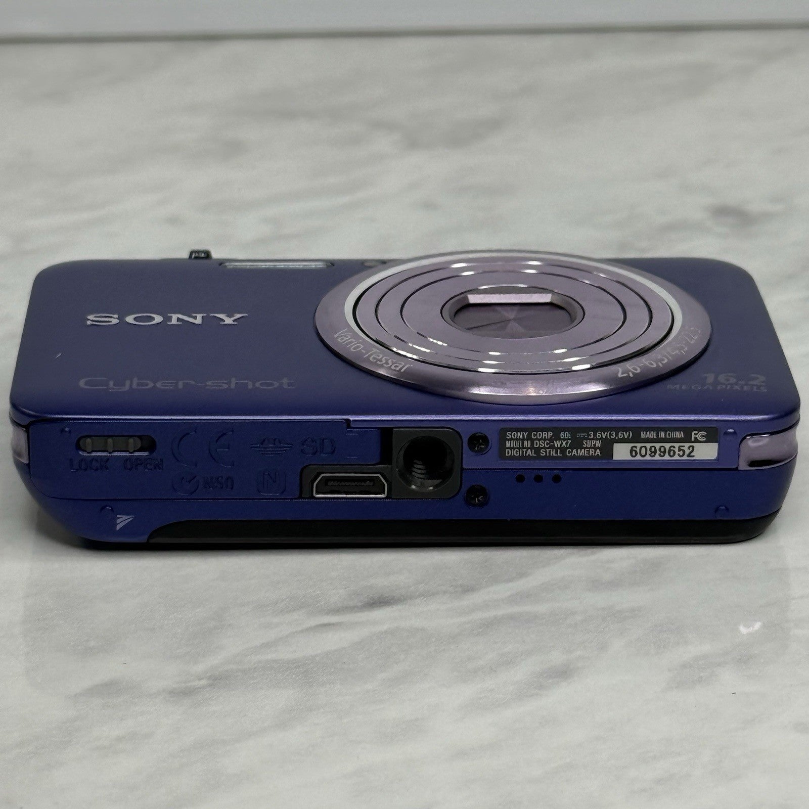 Sony Cybershot DSC-WX7 Purple Digital Camera - JAPANESE