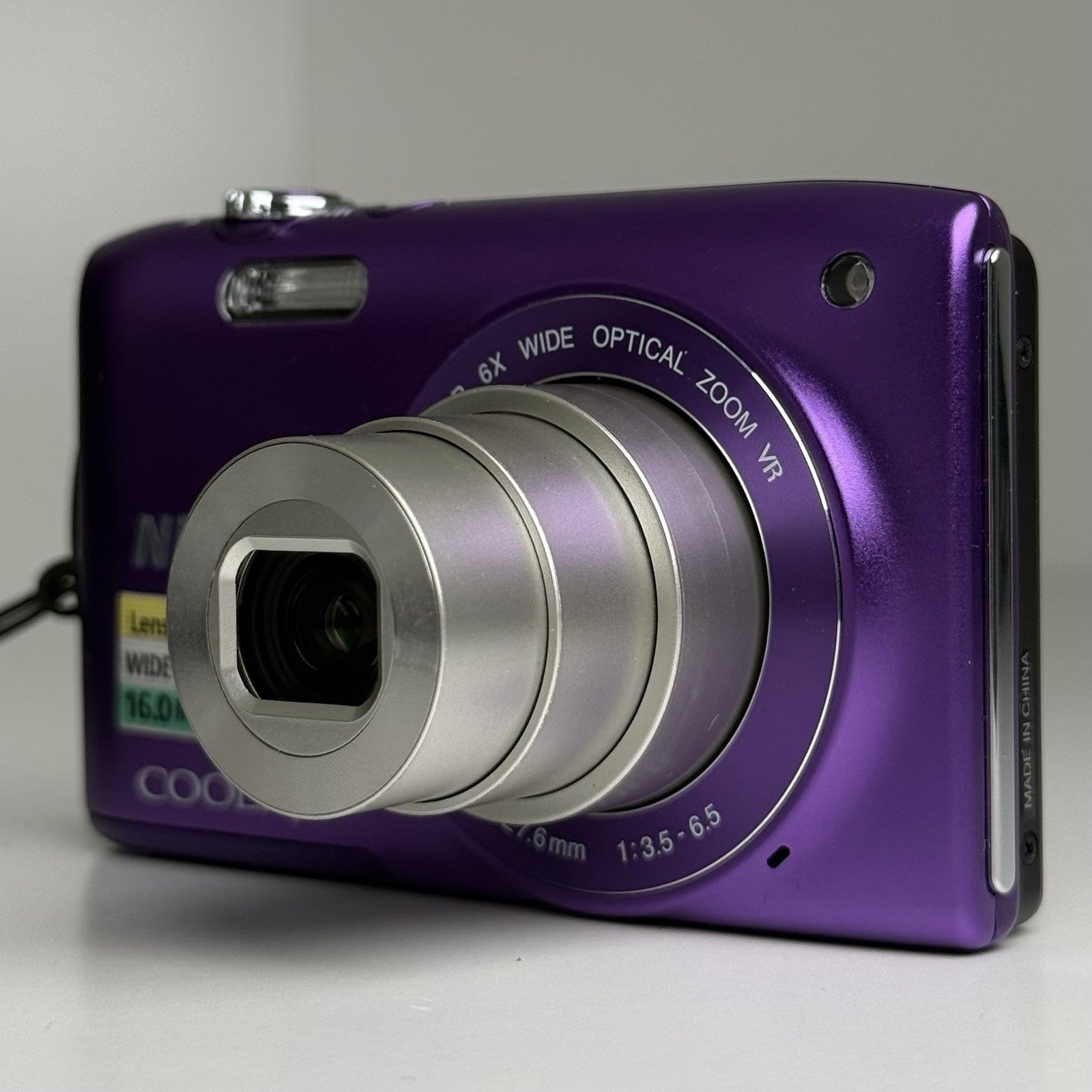 Nikon Coolpix S3300 Purple Compact Digital Camera + Battery