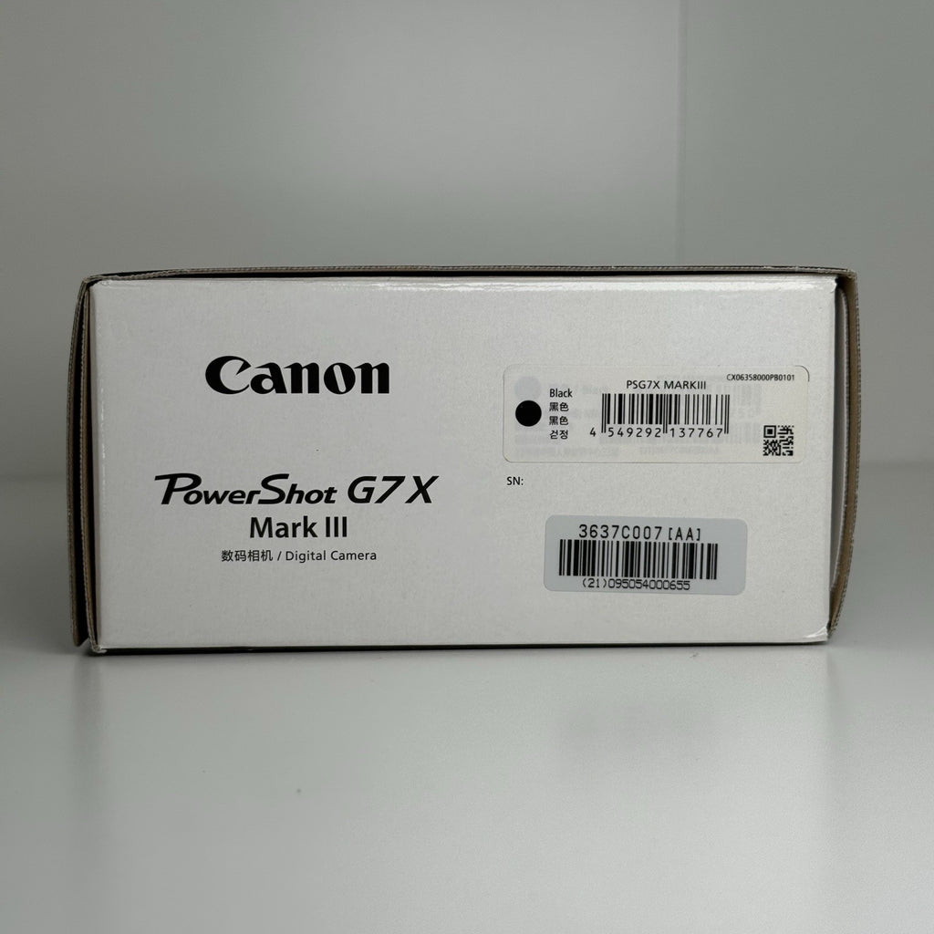 Canon PowerShot G7X Mark III Black Digital Camera