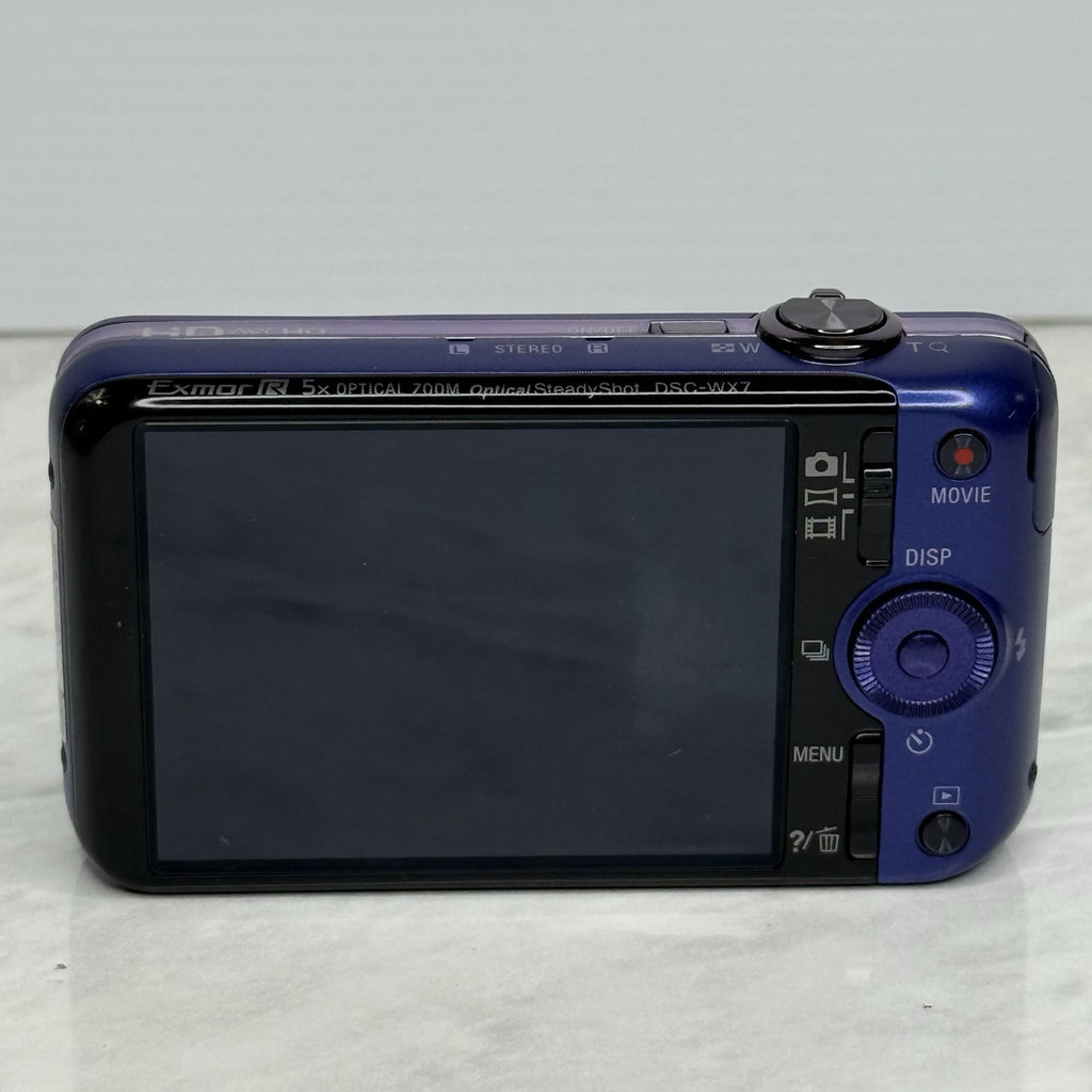 Sony Cybershot DSC-WX7 Purple Digital Camera - JAPANESE