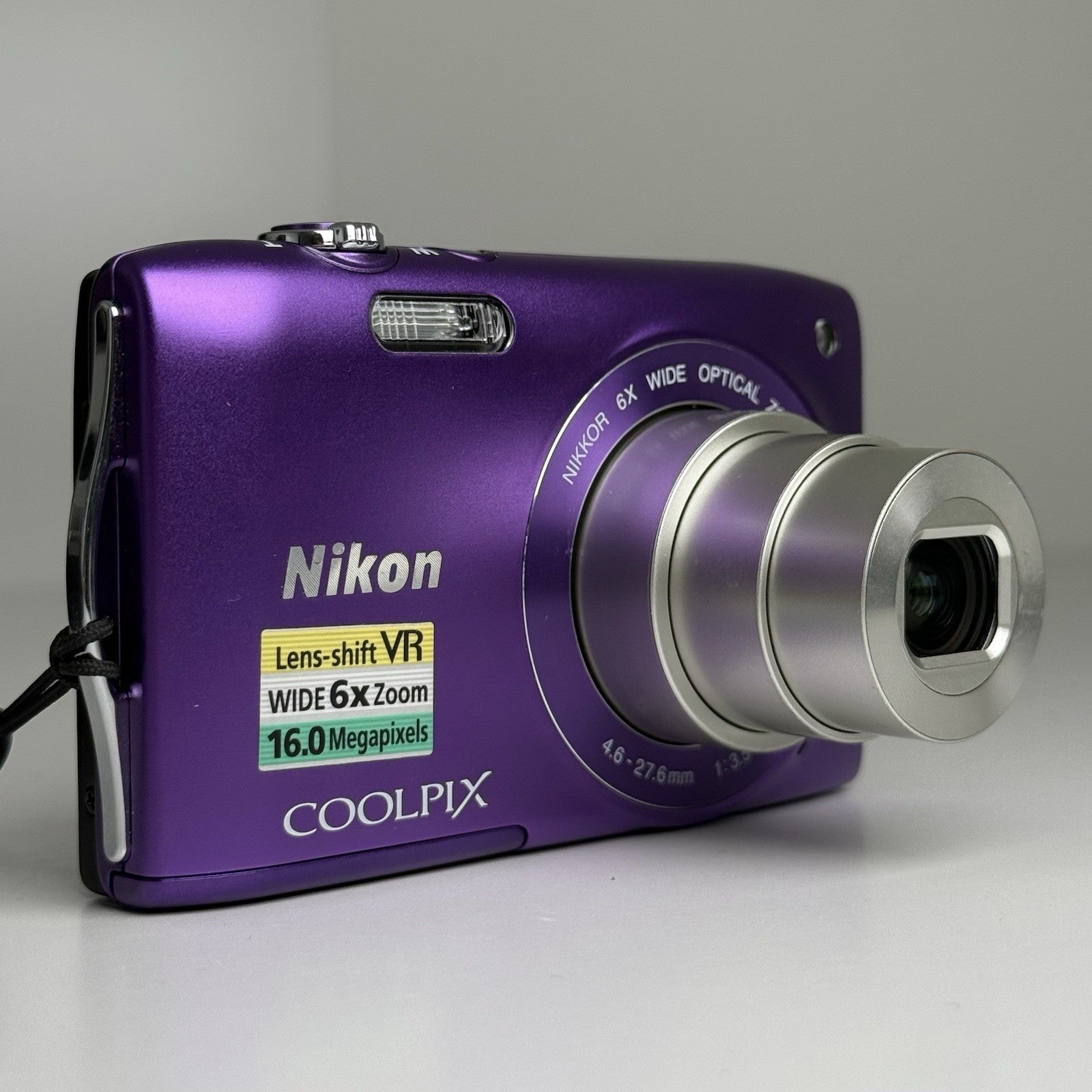 Nikon Coolpix S3300 Purple Compact Digital Camera + Battery