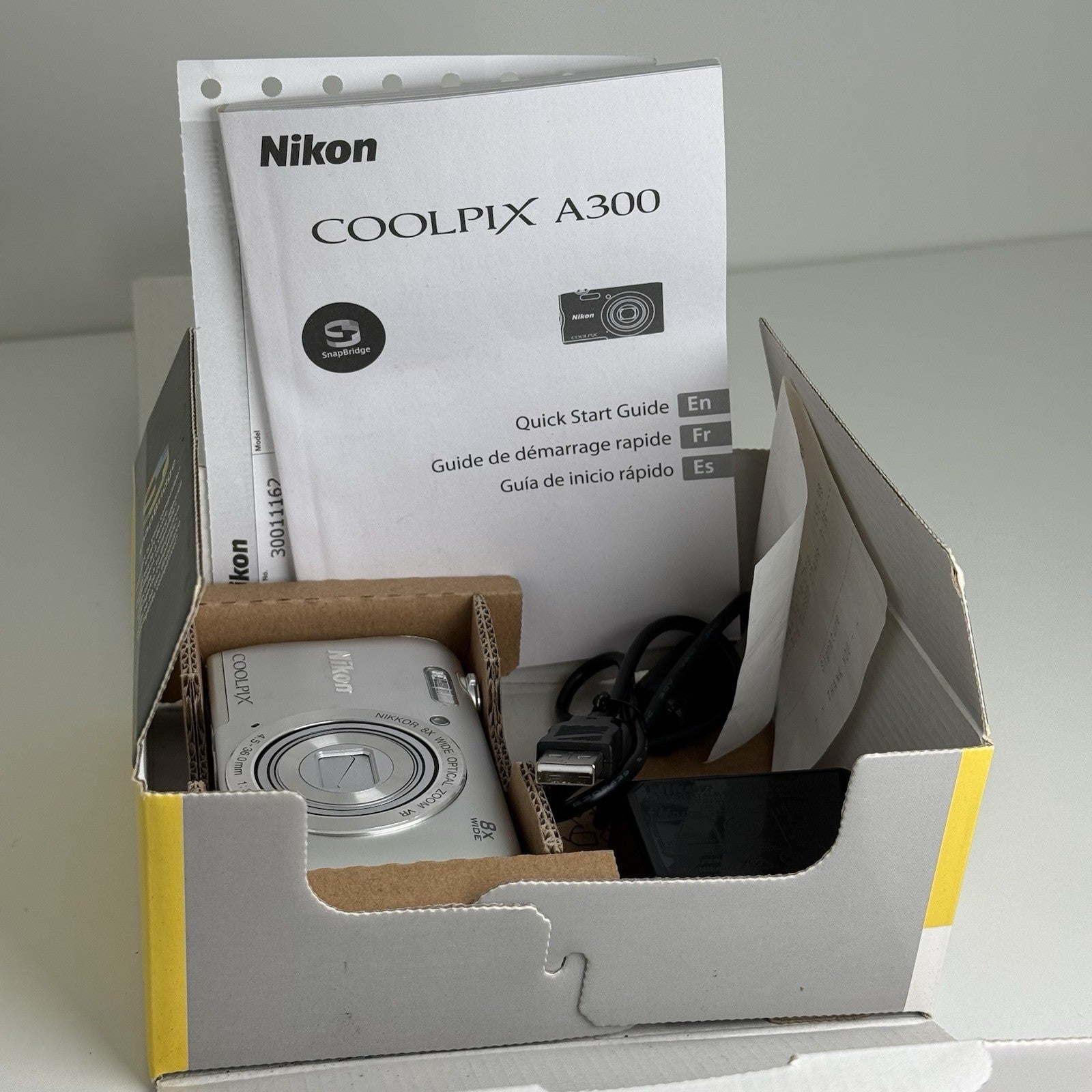 Nikon Coolpix A300 Silver Compact Digital Camera