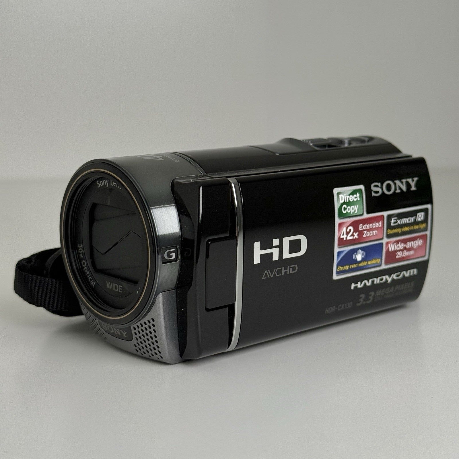 Sony Handycam HDR-CX130E Black Video Camera Camcorder