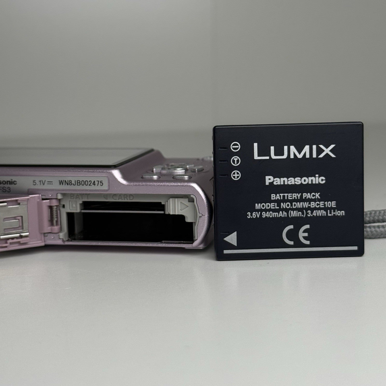 Panasonic Lumix DMC-FS3 Pink Compact Digital Camera